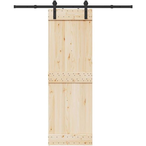vidaXL Komplet opreme za drsna vrata 183 cm jeklo črne barve Cene