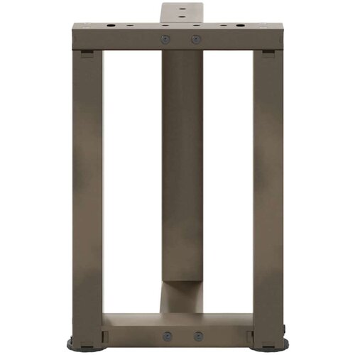  Noge za stolić T-oblika 2 kom prirodni čelik 38x25x(42-43)cm Slike