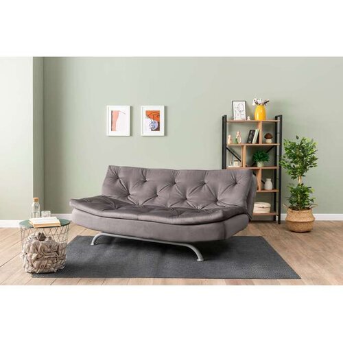 Atelier Del Sofa Trosjed na razvlačenje Rivo, 185x63x82 cm, Tamnosivi Cene