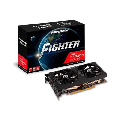 PowerColor AMD/8GB/GDDR6/128bit/crna ( AXRX 6600 3DH ) Slike
