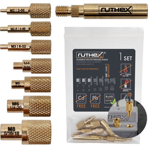 ruthex Soldering Tips / Melting Aid Set Cene