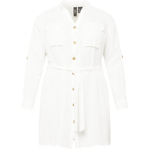 Vero Moda Curve Dolga srajca bela Slike