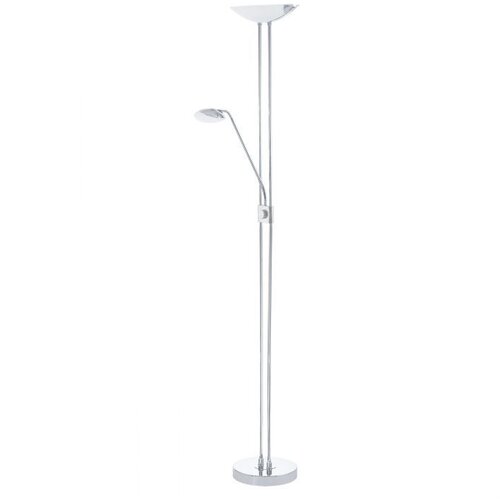 Eglo LED stoječa svetilka v srebrni barvi s steklenim senčilom (vi&amp;scaron;ina 180 cm) BAYA LED &amp;ndash; Slike