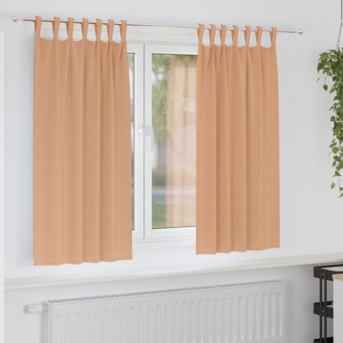 vidaXL Zavjese za zamračivanje 2 pcs Svjetlosmeđa 175 x 140 cm Cijene