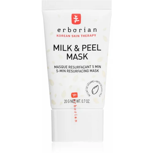 Erborian Milk & Peel eksfoliacijska maska za posvetlitev in zgladitev kože 20 g