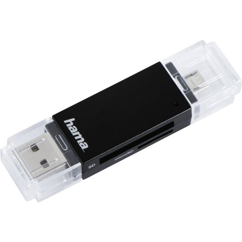Hama USB 2.0 OTG Card Reader Basic SD/microSD black Cijene
