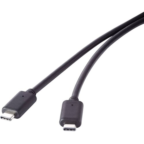 Renkforce USB 3.2 Gen 2x2 povezovalni kabel USB-C &trade; / USB-C &trade; črn0.50 m Gene 2priključni kabel 0.50 m črna pozlačeni konektorji (20415871) Cene