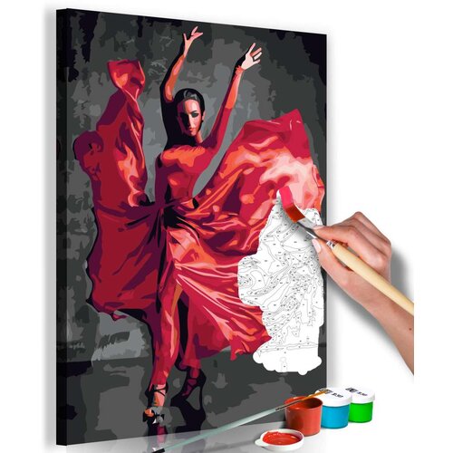  Slika za samostalno slikanje - Red Dress 40x60 Cene