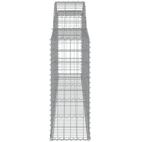  Lučne gabionske ko&amp;scaron;are 4 kom 300x30x80/100 cm pocinčano željezo Slike