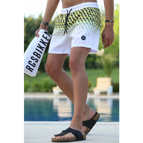 Madmext Swim Shorts - Yellow - Plain Cene