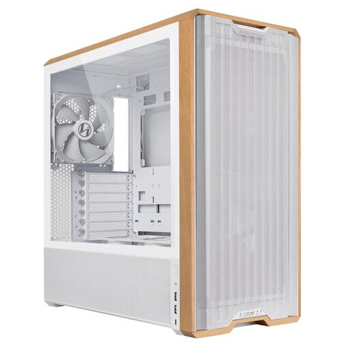 Lian Li Lancool LAN217W computer case Midi Tower White, Wood Cijene