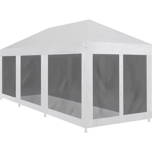  šotor za zabave z 8 mrežastimi stranicami 9x3 m