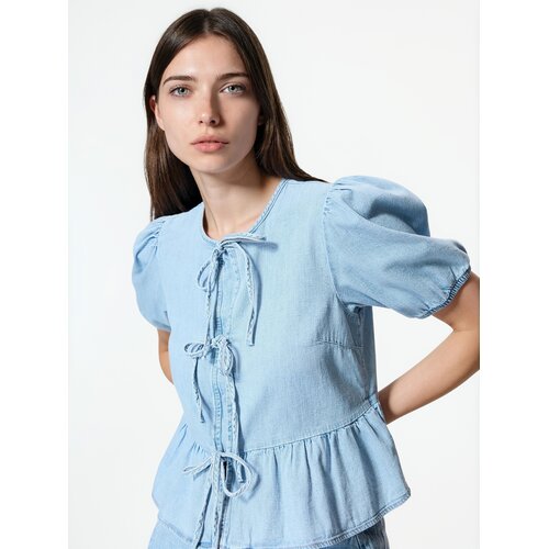 Reserved Bluza na vezanje - plava Cene
