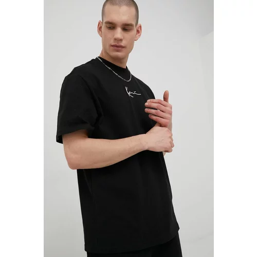 Karl Kani Pamučna majica boja: crna, s aplikacijom, KKMQ12001BLK-black