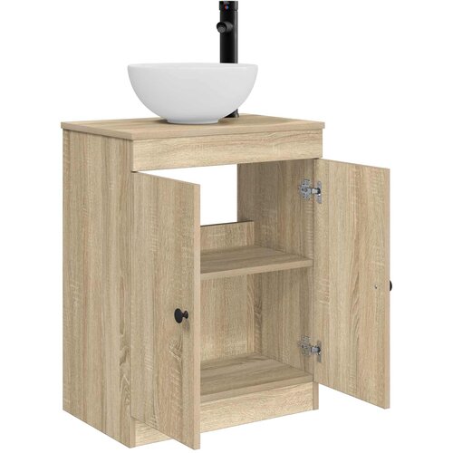  Kupaonski umivaonik s sudoperom Hrast sonoma 54 x 35 x 83 cm Slike