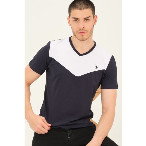 Dewberry T8591 MEN'S T-SHIRT-LACİVERT Cene