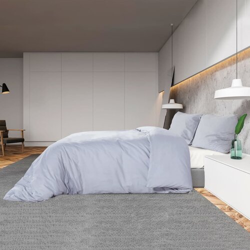  Set posteljine za poplun sivi 260x240 cm lagana mikrovlakna Slike