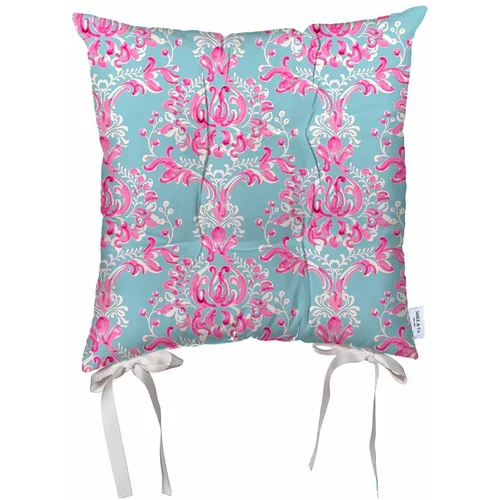 Mike & Co. NEW YORK plavo ružičasti jastuk za stolicu od mikrovlakana Butterflies, 36 x 36 cm