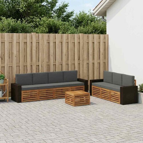  Setovi sofa 8 kom. Čvrsto drvo akacije Cijene