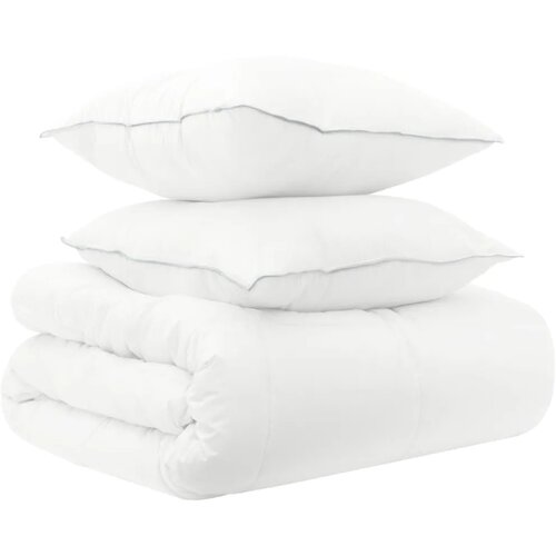  Set deka 3 kom. 260 x 240 cm Sve sezone Bambus Bijela - 260 x 240 cm 40 x 60 cm Slike