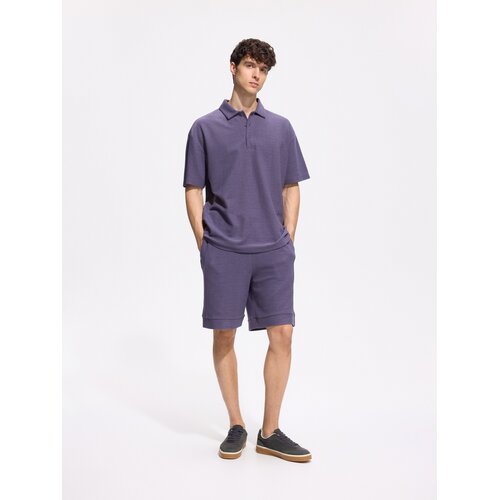 Reserved Polo-majica boxy kroja - boja grožđa Cijene