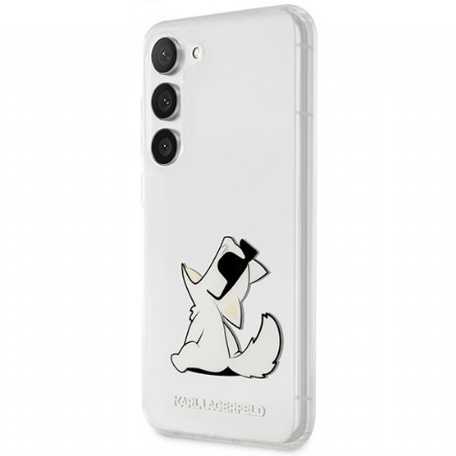 Karl Lagerfeld Originalen ovitek KLHCS23SSANKCPK za&amp;scaron;čita ovitek za Samsung Galaxy S23 5G prozoren - Choupette Fun Slike