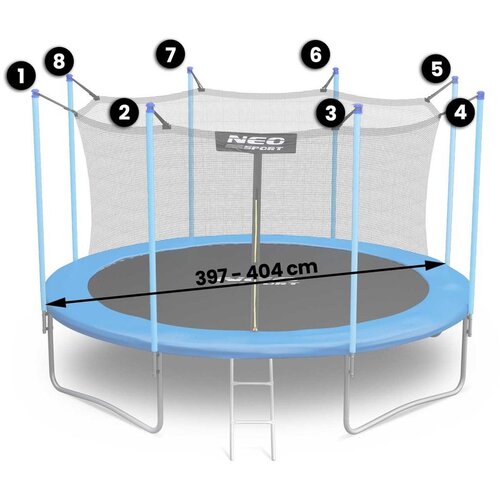  Unutarnja mreža za trampoline 404cm 13ft neo-sport Slike