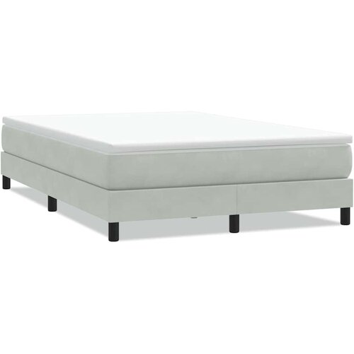  Krevet s oprugama bez madracem svjetlosivi 160x220cm bar&amp;scaron;unasti Slike