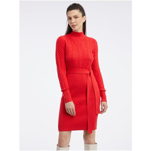 Orsay Red Women's Sweater Dress - Women's Cene