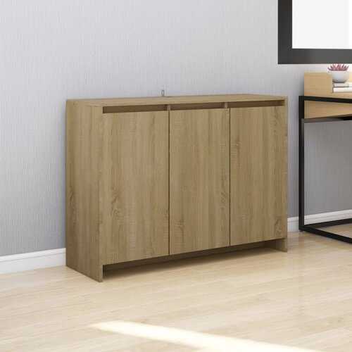 vidaXL komoda sonoma hrast 102x33x75 cm iverna plošča Cene
