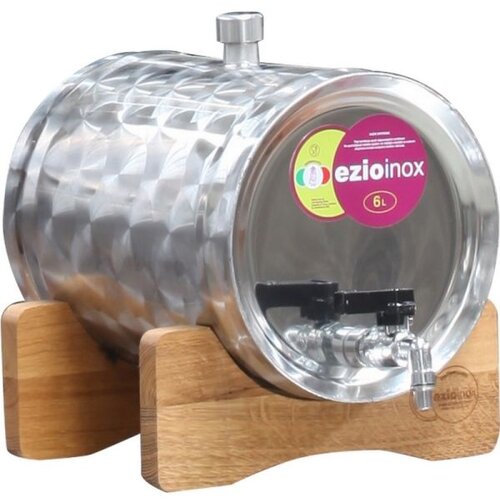 Ezio Inox Inox bačva za rakiju 6L 3/8&amp;quot; Slike