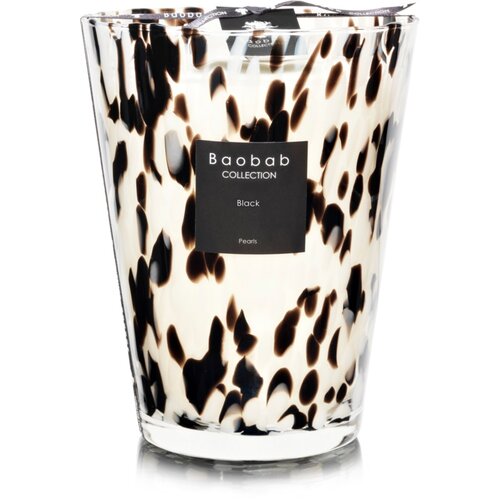 Baobab Pearls Black di&amp;scaron;eča sveča 24 cm Slike