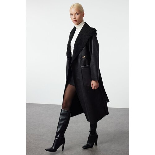 Trendyol Black Regular Coat Slike