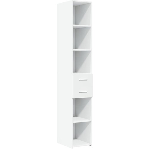 Maison Chic Visoka omara - Komoda - Predalnik bela 30x42,5x185 cm inženirski les, (21718776) Slike