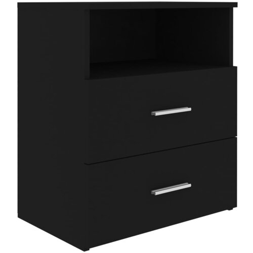 Maison Chic Nočna omarica - Nočna miza črna 50x32x60 cm, (21687022) Slike