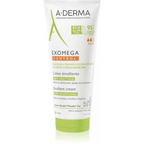 A-derma Exomega Control Rich Emollient Cream krema za telo 200 ml unisex