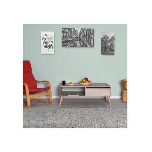 Hanah home Club sto Shp-655-Tt-1, 110x42x65 cm, Siva Slike