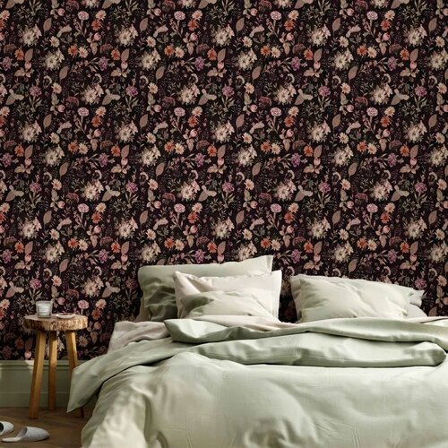  Tapeta - Fragrant flowers and herbs - plum 50x1000 Cene