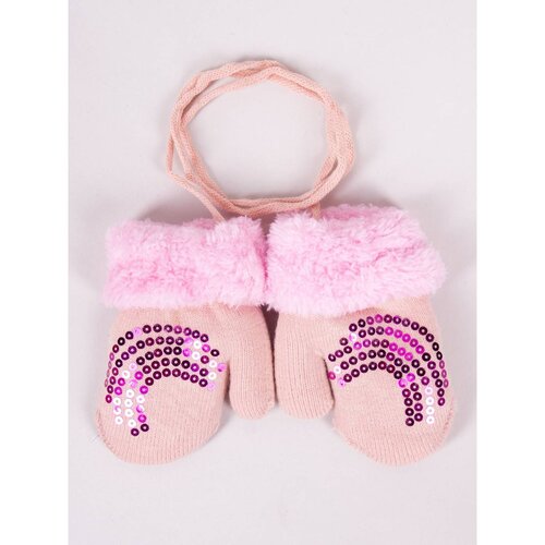 Yoclub Kids's Girls' Single-Finger Double-Layer Gloves RED-0111G-AA10-002 Cijene