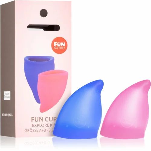 Fun Factory menstrualne čašice - explore, ružičasta/plava