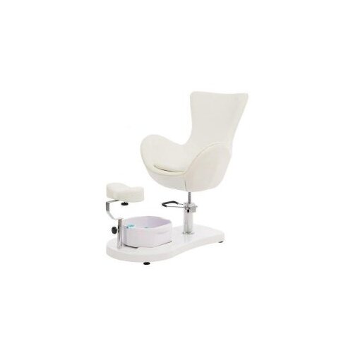  Stolica za pedikuru Weelko Hidraulična s kadicom i osloncem za noge Bijela – Elegant Cijene