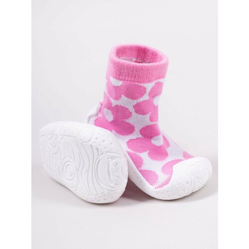 Yoclub Kids's Baby Girls' Anti-Skid Socks With Rubber Sole P3 Cene