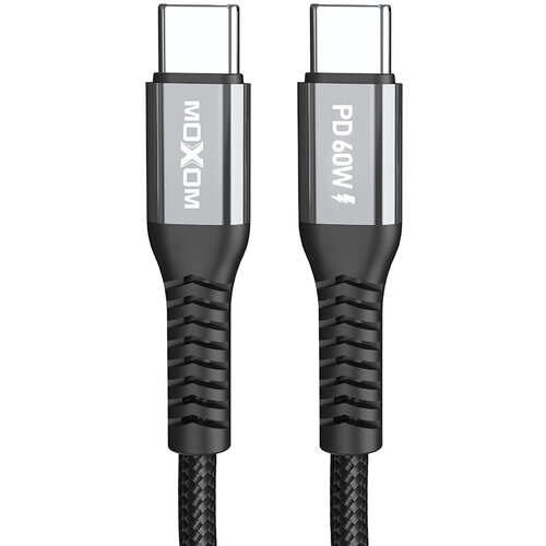 Moxom MX-CB235 PD USB kabl, Tip C na tip C, 60W, 1m, Crni Slike