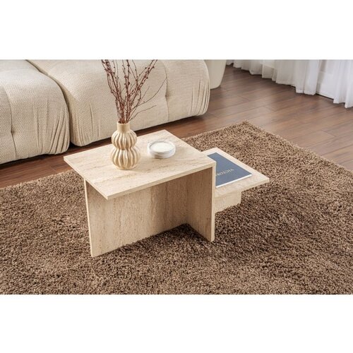 Hanah home stočić za dnevnu sobu harmony - travertine travertine coffee table Cene