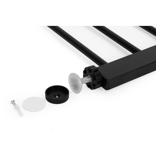 ECO TOYS Sigurnosna ograda, 74-100 cm, za stepenice i vrata, metal i drvo, dodatni paneli, Slike