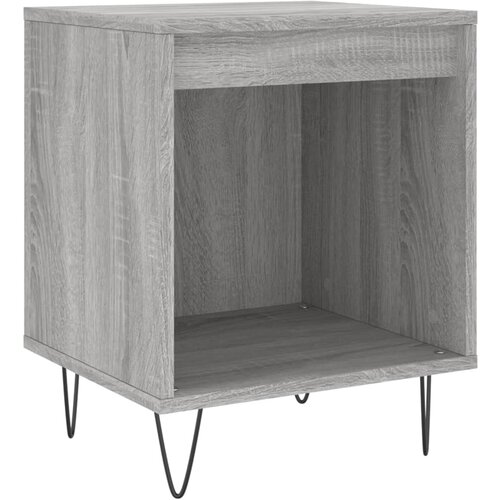 Maison Chic Nočna omarica - Nočna miza siva sonoma 40x35x50 cm inženirski les, (21688215) Slike