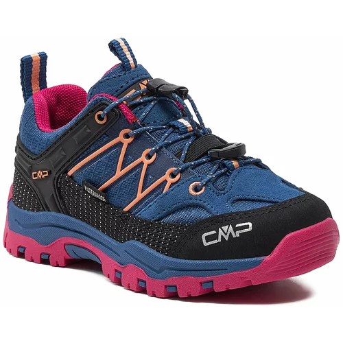 CMP Trekking čevlji Kids Rigel Low Trekking Wp 3Q54554 Ocean-Fuxia 18MR