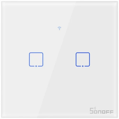 SONOFF WiFi T0 EU TX, 2 kanalno stikalo na dotik (6920075725513)
