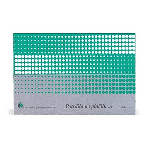  Potrdilo o vplačilu A6 (obrazec 5290) Cene