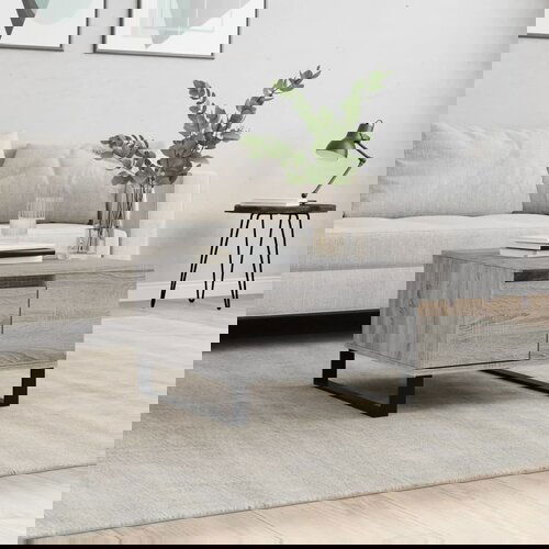 vidaXL Klubska mizica siva sonoma 55x55x36,5 cm inženirski les Cene